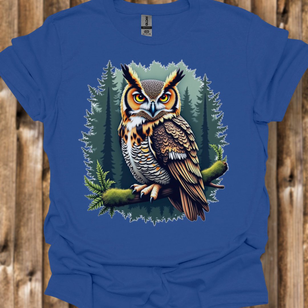 Hibou grand-duc T-shirt tendance