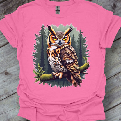 Hibou grand-duc T-shirt tendance