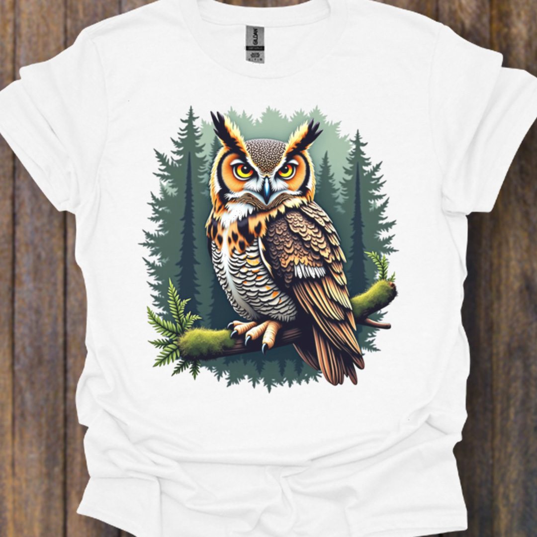 Hibou grand-duc T-shirt intemporel