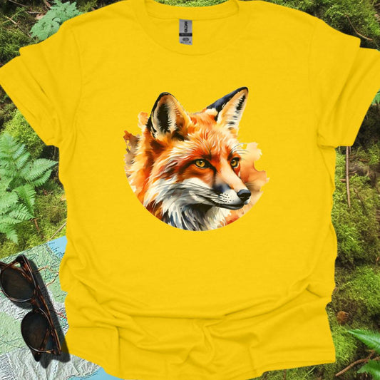 Renard art de peinture T-shirt tendance