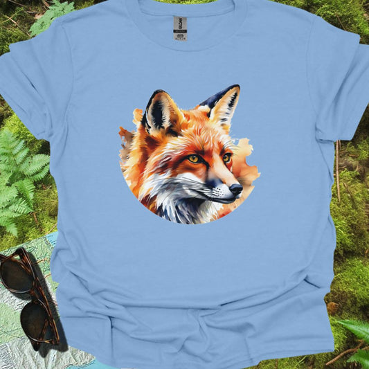Renard art de peinture T-shirt tendance