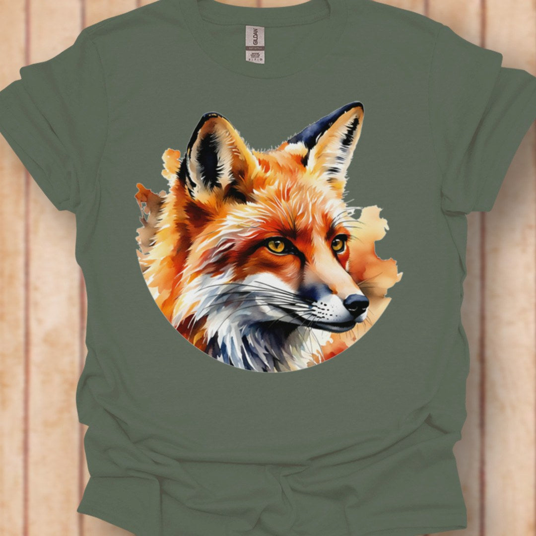 Renard art de peinture T-shirt intemporel