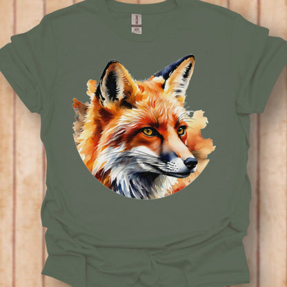 Renard art de peinture T-shirt intemporel