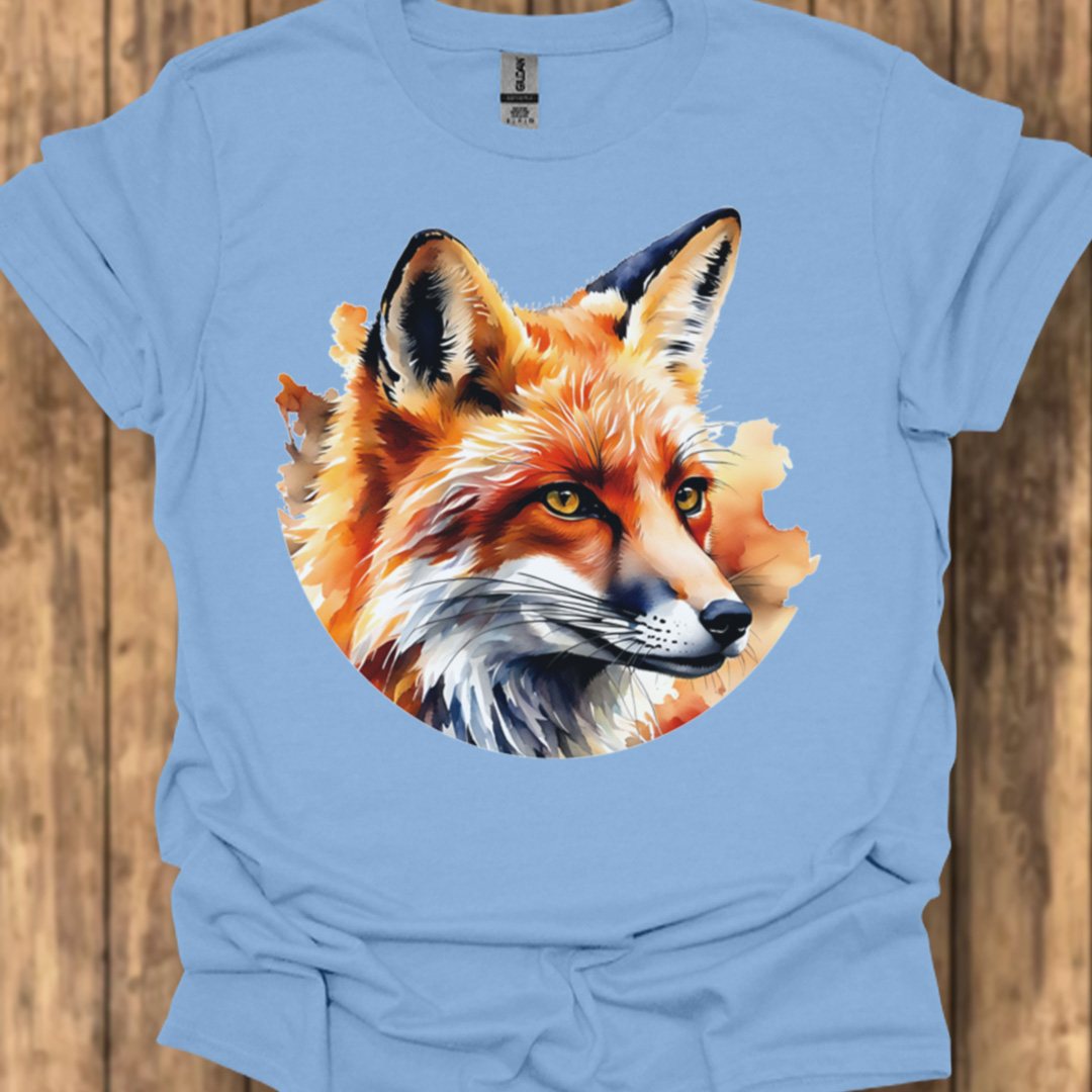 Renard art de peinture T-shirt tendance
