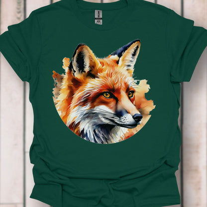 Renard art de peinture T-shirt intemporel