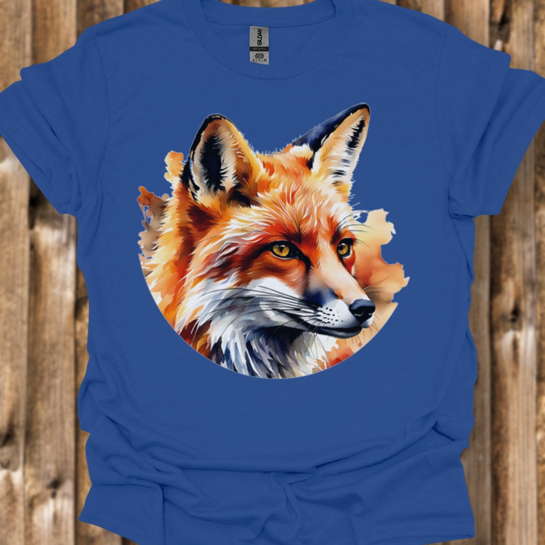 Renard art de peinture T-shirt tendance