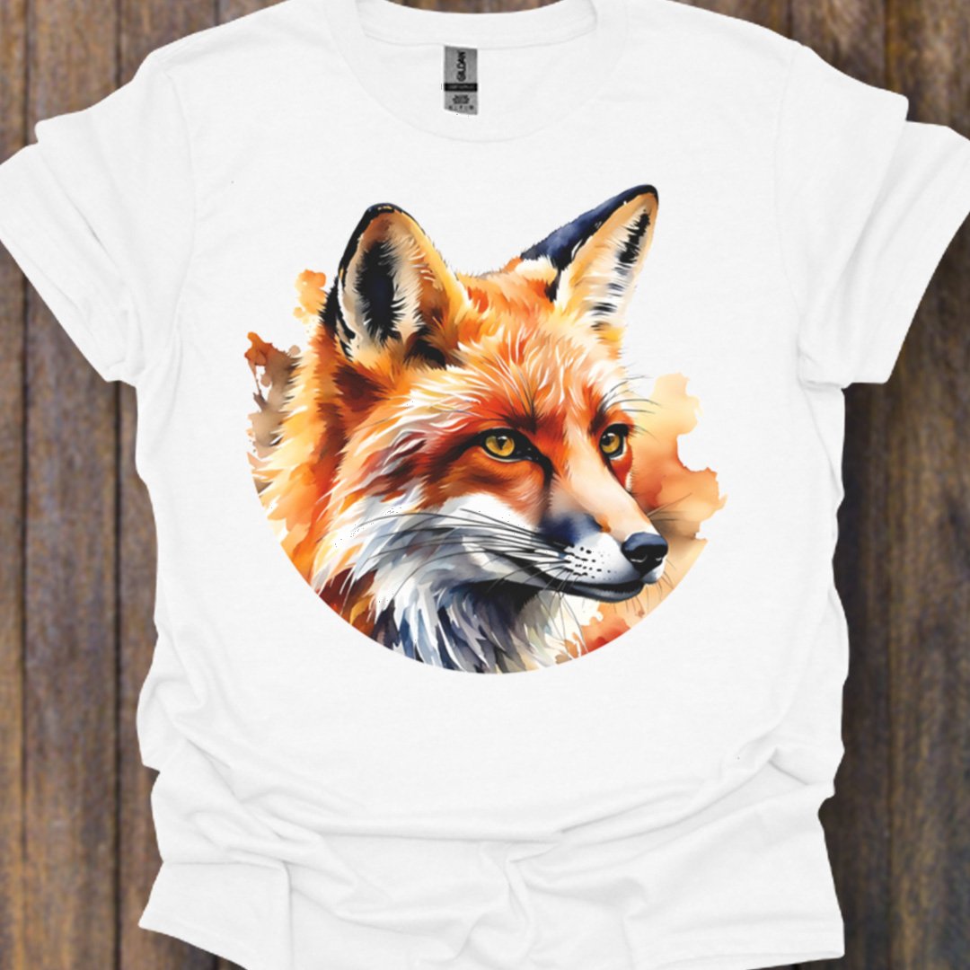 Renard art de peinture T-shirt intemporel