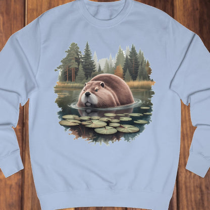Beaver in the forest sweatshirt