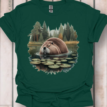 Bever in het bos T‑Shirt
