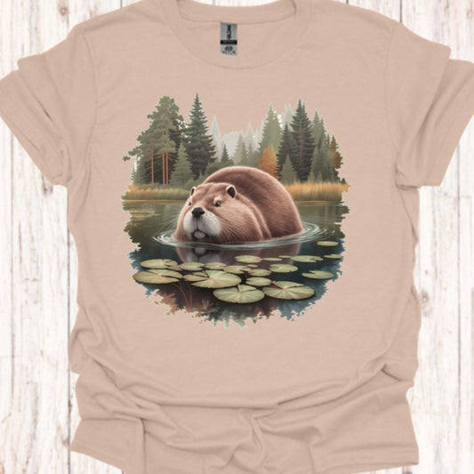 Bever in het bos T‑Shirt