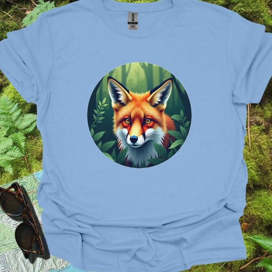 Renard en cercle T-shirt tendance 