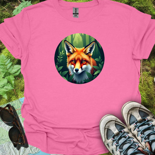 Vos in cirkel trendy T-shirt