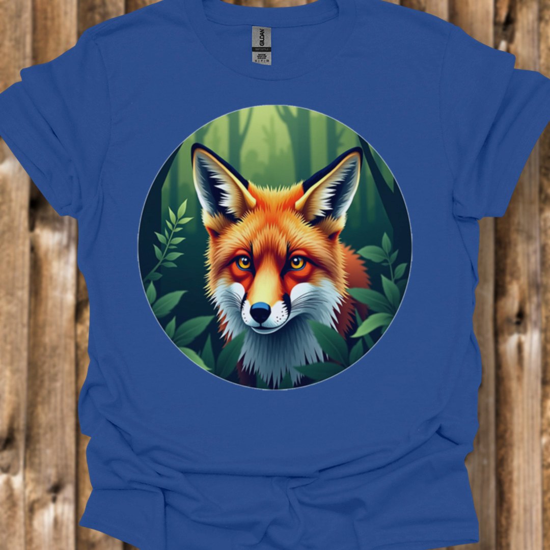 Vos in cirkel trendy T-shirt