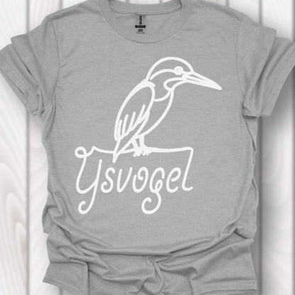 IJsvogel lijntekening wit T‑Shirt