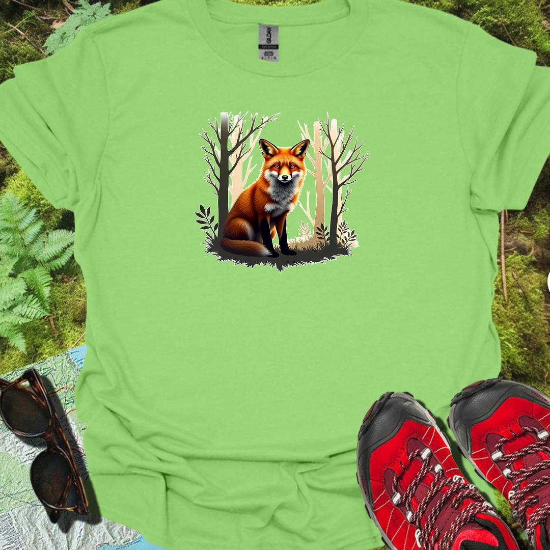 Renard amical T-shirt tendance