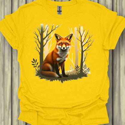 Renard amical T-shirt tendance