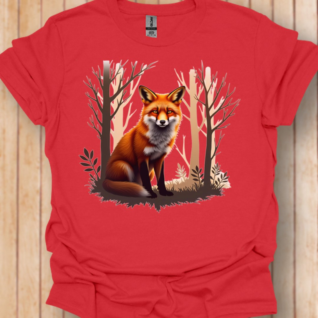 Renard amical T-shirt tendance