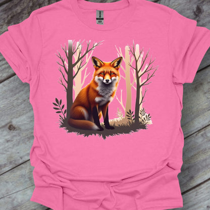 Renard amical T-shirt tendance