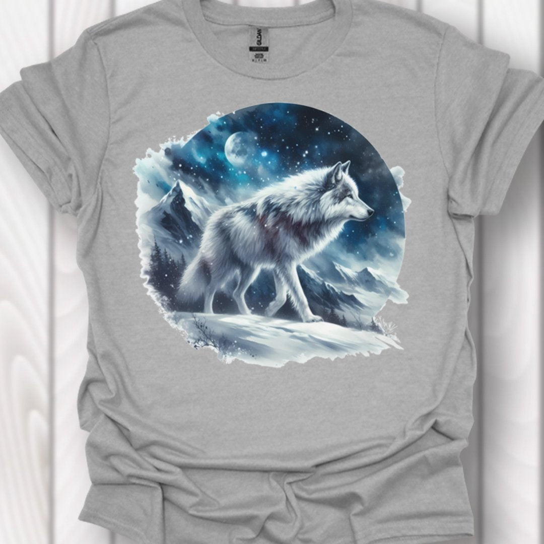 Sneeuwwolf tijdloos T-shirt