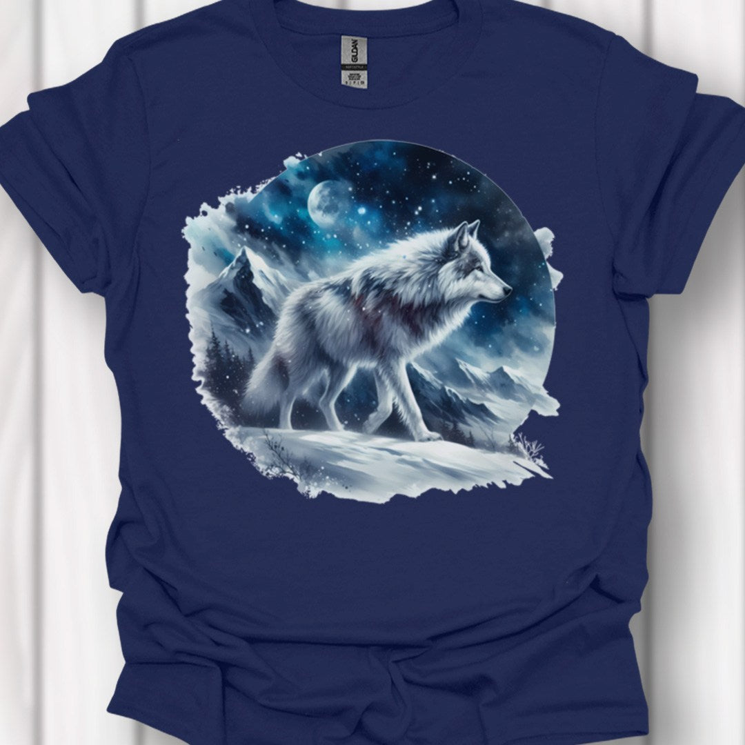 Sneeuwwolf tijdloos T-shirt
