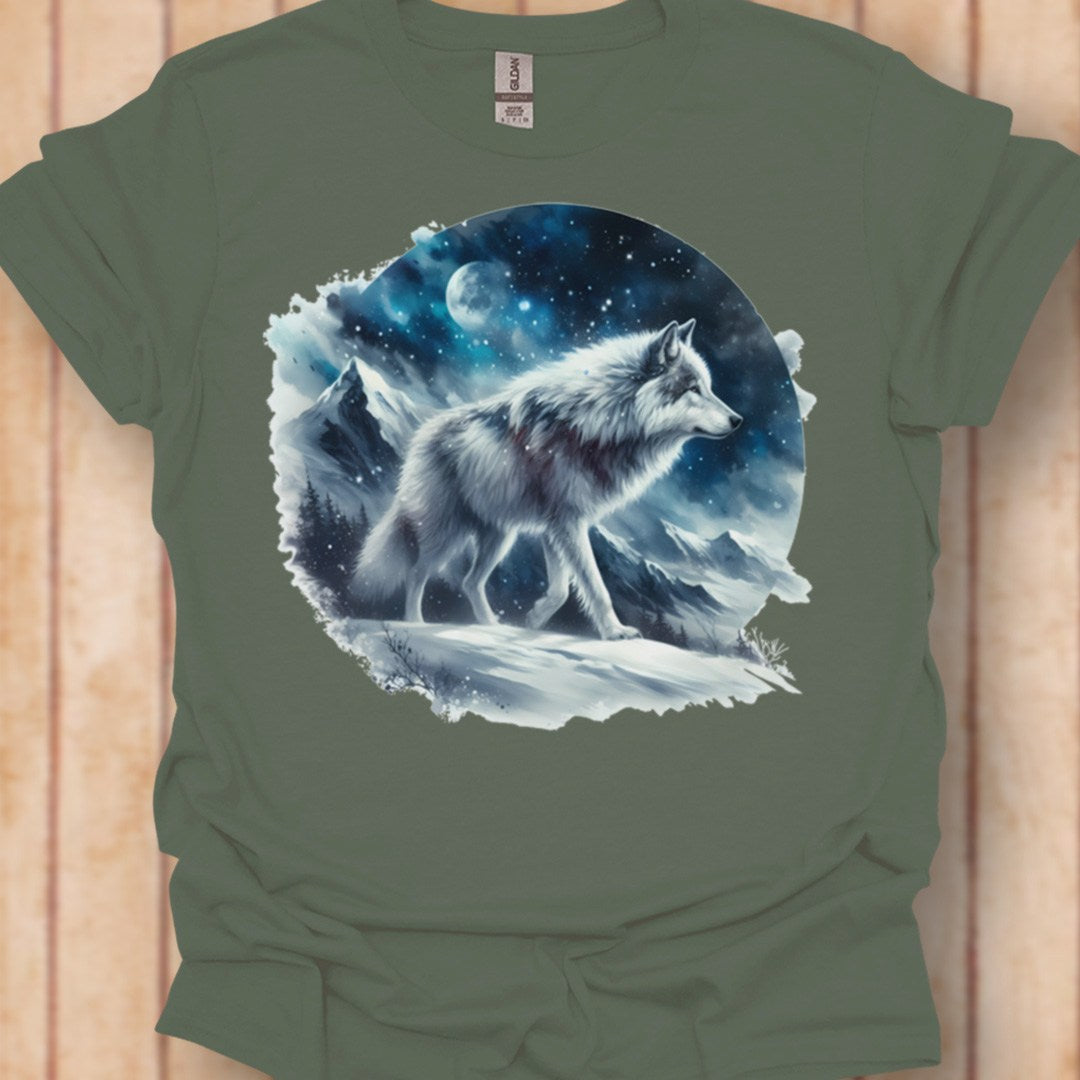 Sneeuwwolf tijdloos T-shirt
