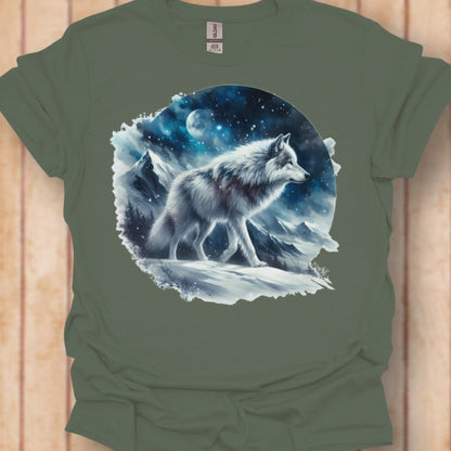 Sneeuwwolf tijdloos T-shirt