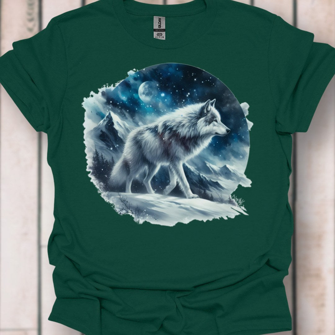 Sneeuwwolf tijdloos T-shirt