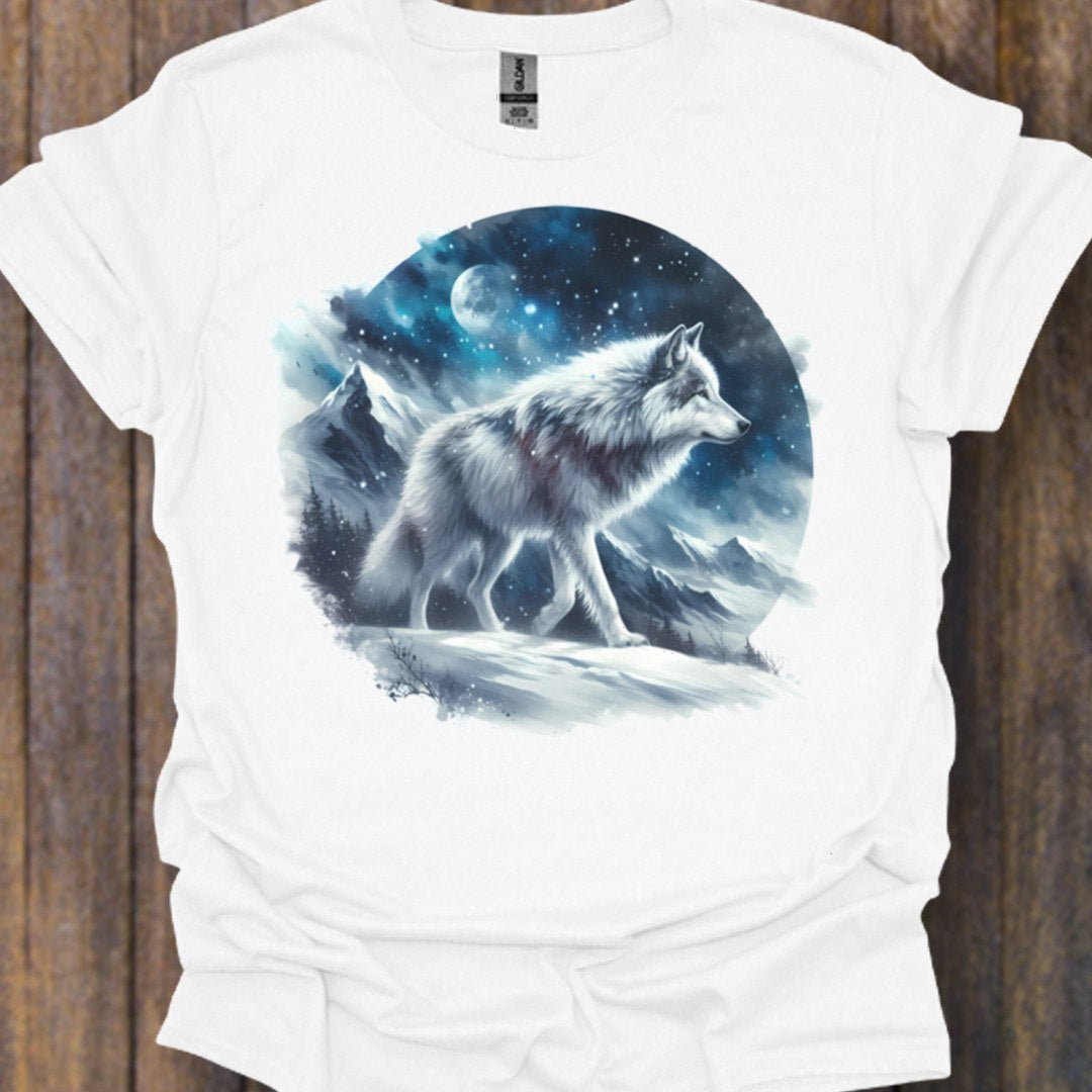 Sneeuwwolf tijdloos T-shirt