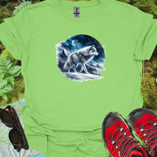 Sneeuwwolf trendy T-shirt
