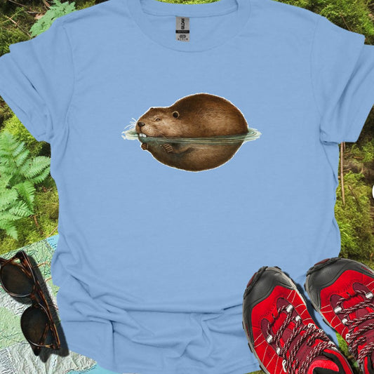 Dobberende bever trendy T-shirt