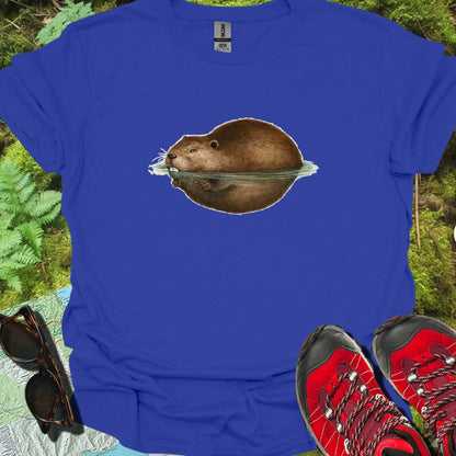 Dobberende bever trendy T-shirt