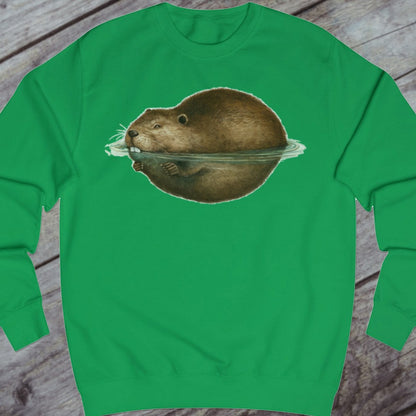 Floating beaver sweatshirt