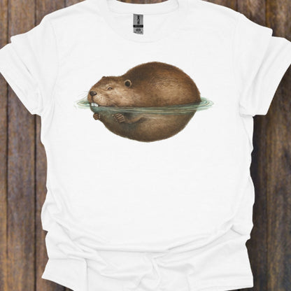 Floating beaver timeless T-shirt