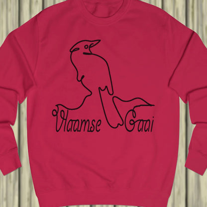 Eurasian jay line drawing black sweatshirt