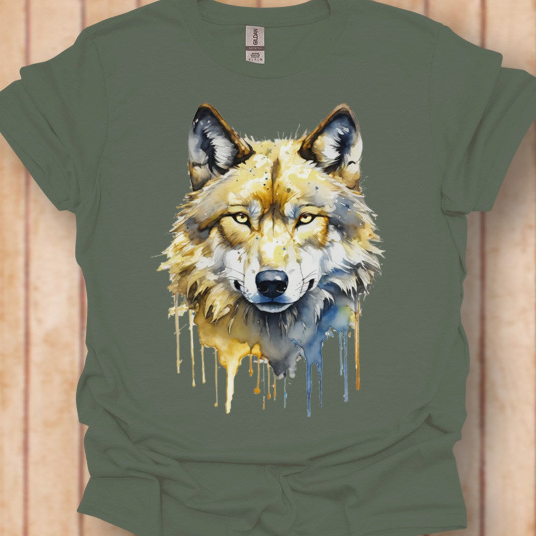Wolf paintart tijdloos T-shirt