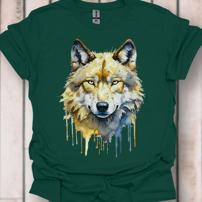 Wolf paintart tijdloos T-shirt
