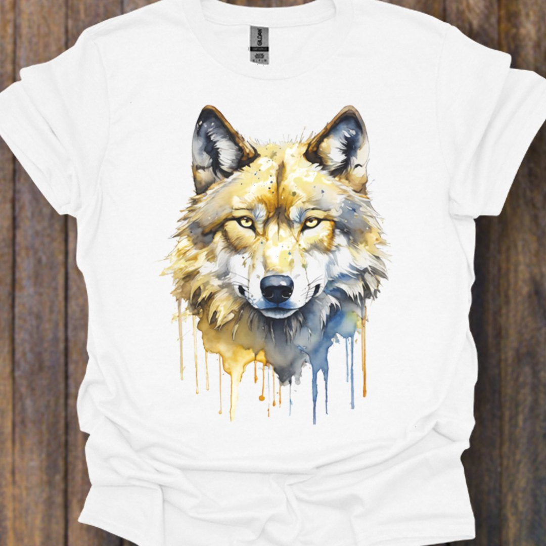 Wolf paintart tijdloos T-shirt
