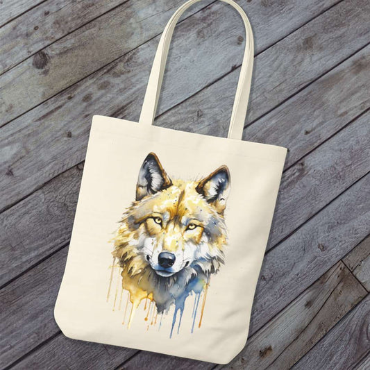 Tote Bag Wolf Paintart