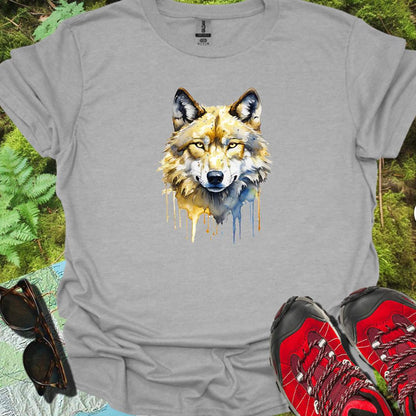 Wolf paintart tijdloos T-shirt