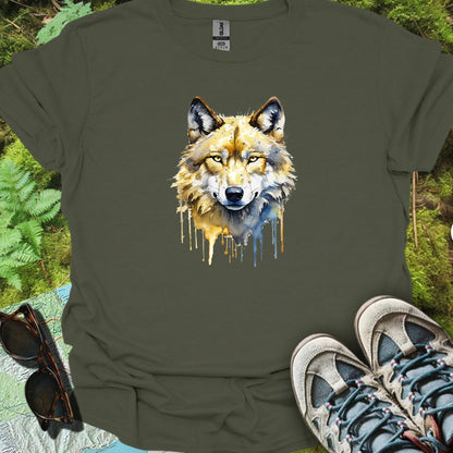 Wolf paintart tijdloos T-shirt