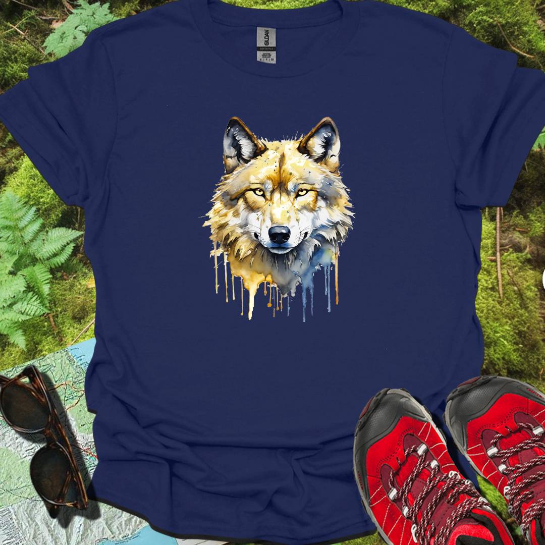 Wolf paintart tijdloos T-shirt