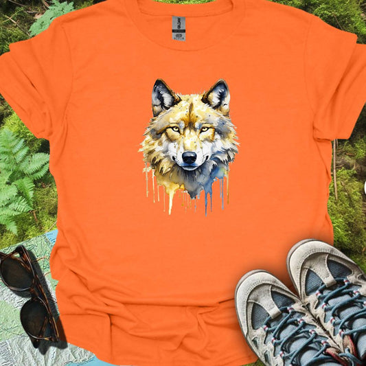 Wolf paintart tendy T-shirt