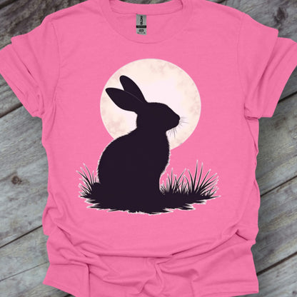 Konijn volle maan trendy T-shirt