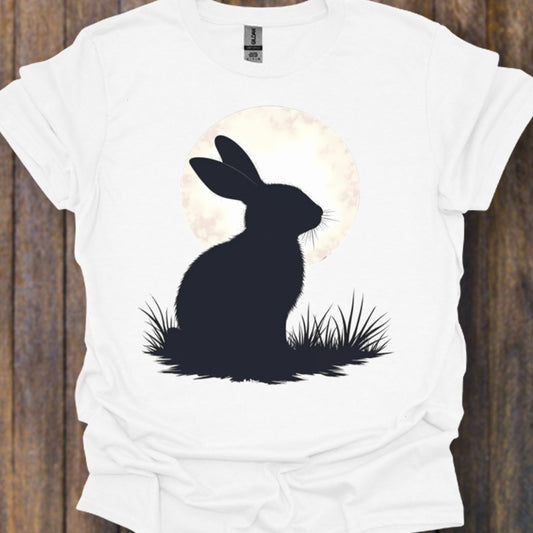Konijn volle maan tijdloos T-shirt