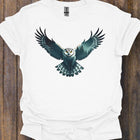 Chouette volante double exposition T-shirt intemporel 