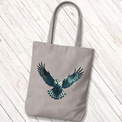 Tote Bag Vliegende Uil Double Exposure