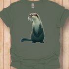 Loutre double exposition T-shirt intemporel 
