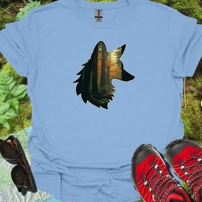Renard double exposition T-shirt tendance 