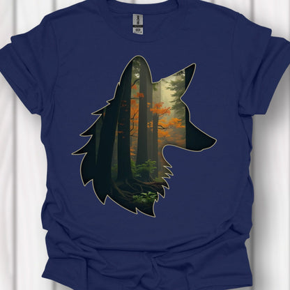 Renard double exposition T-shirt intemporel