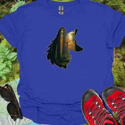 Renard double exposition T-shirt tendance 